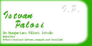 istvan palosi business card