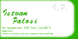 istvan palosi business card